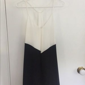 Alice & Olivia - Belinda two-tone silk mini dress